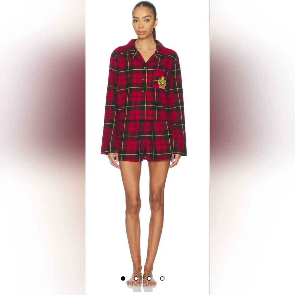 Polo Ralph Lauren Boxer Pajama Set in Wallace Plaid Size S. NWT
